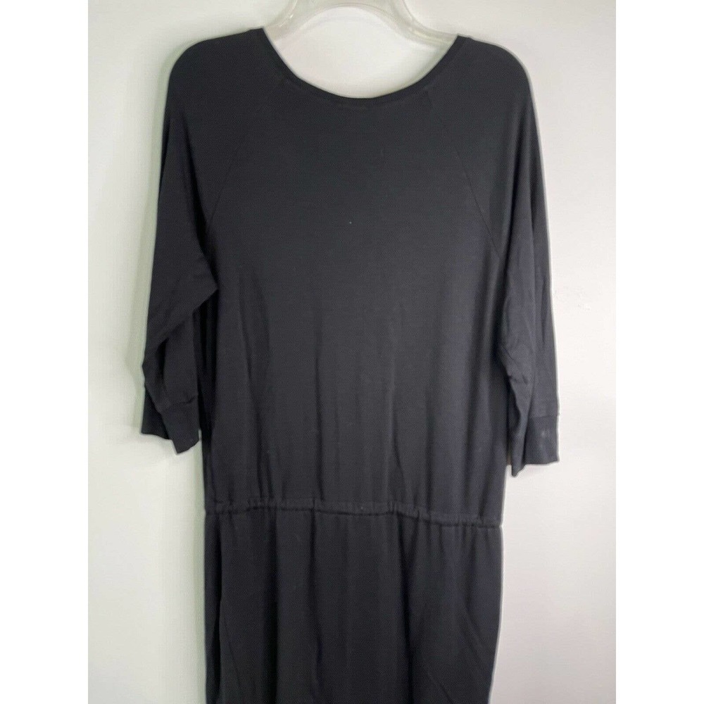 Pl Movement by Pink Lotus Mini Dress Drawstring Waist Black Size Large - Picture 7 of 9